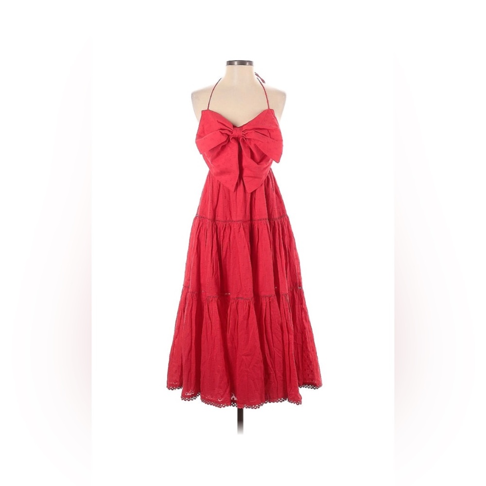 Vici red bow dress